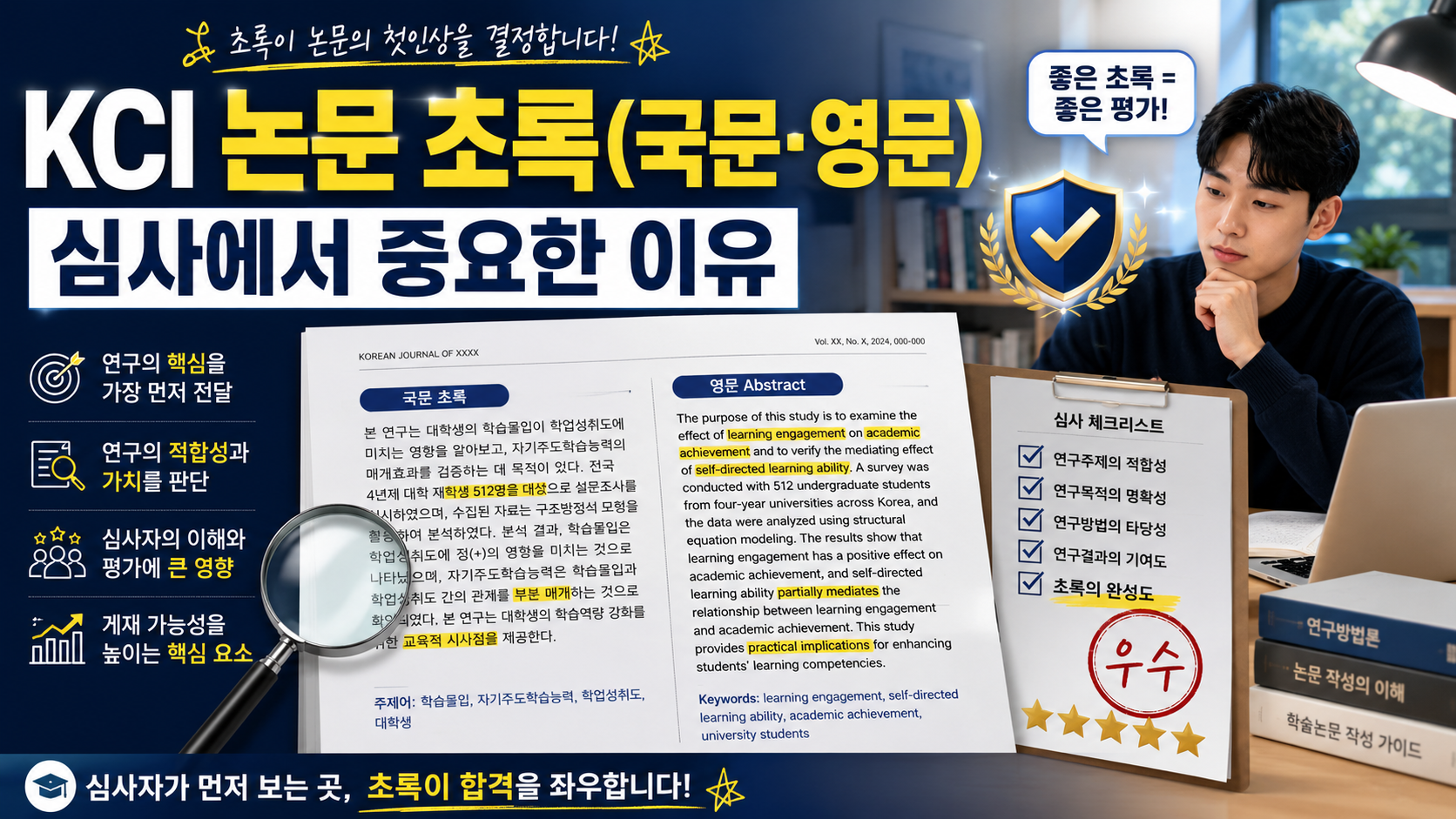 KCI 논문 초록(국문·영문), 심사에서 중요한 이유
